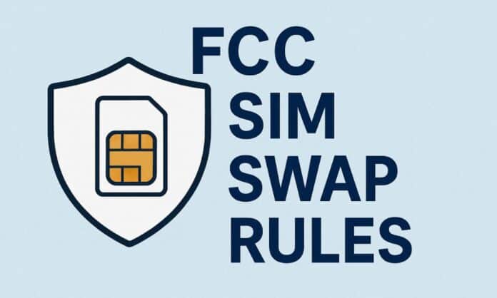 FCC SIM swap rules cover image with shield