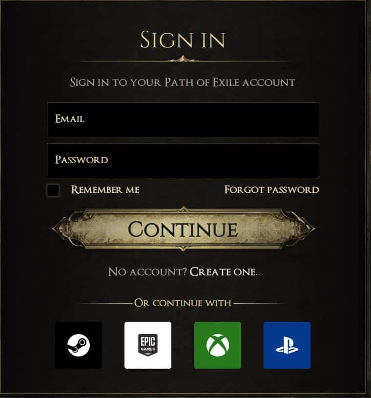 Official PoE Trade Website