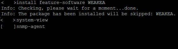 Switch Interface for Huawei s-5700 series