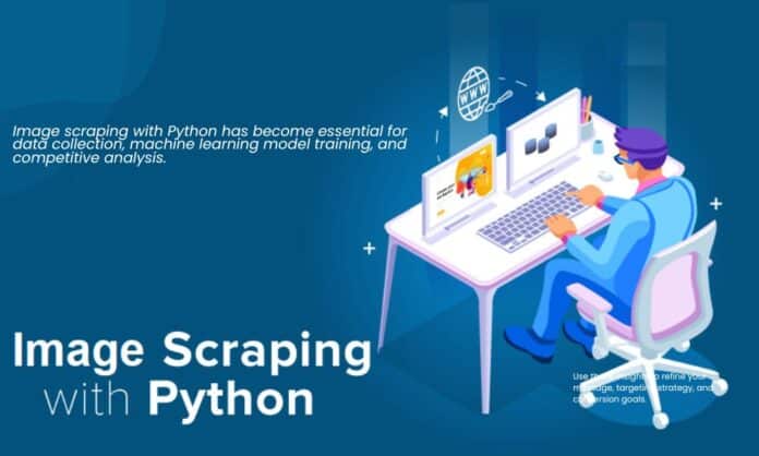 Automated image scraping with Python from multiple websites for data collection and analysis